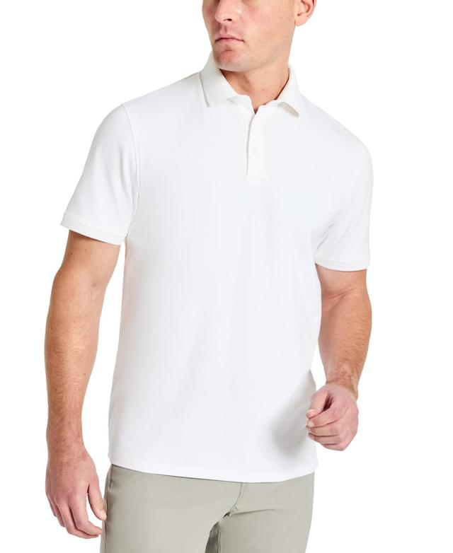 Kenneth Cole Mens Solid Button Placket Polo Shirt Product Image