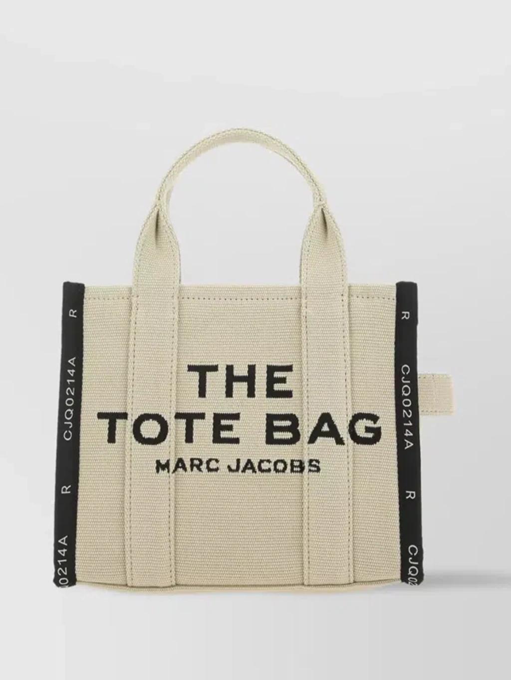 MARC JACOBS The Tote Canvas Shoulder Bag In White Product Image