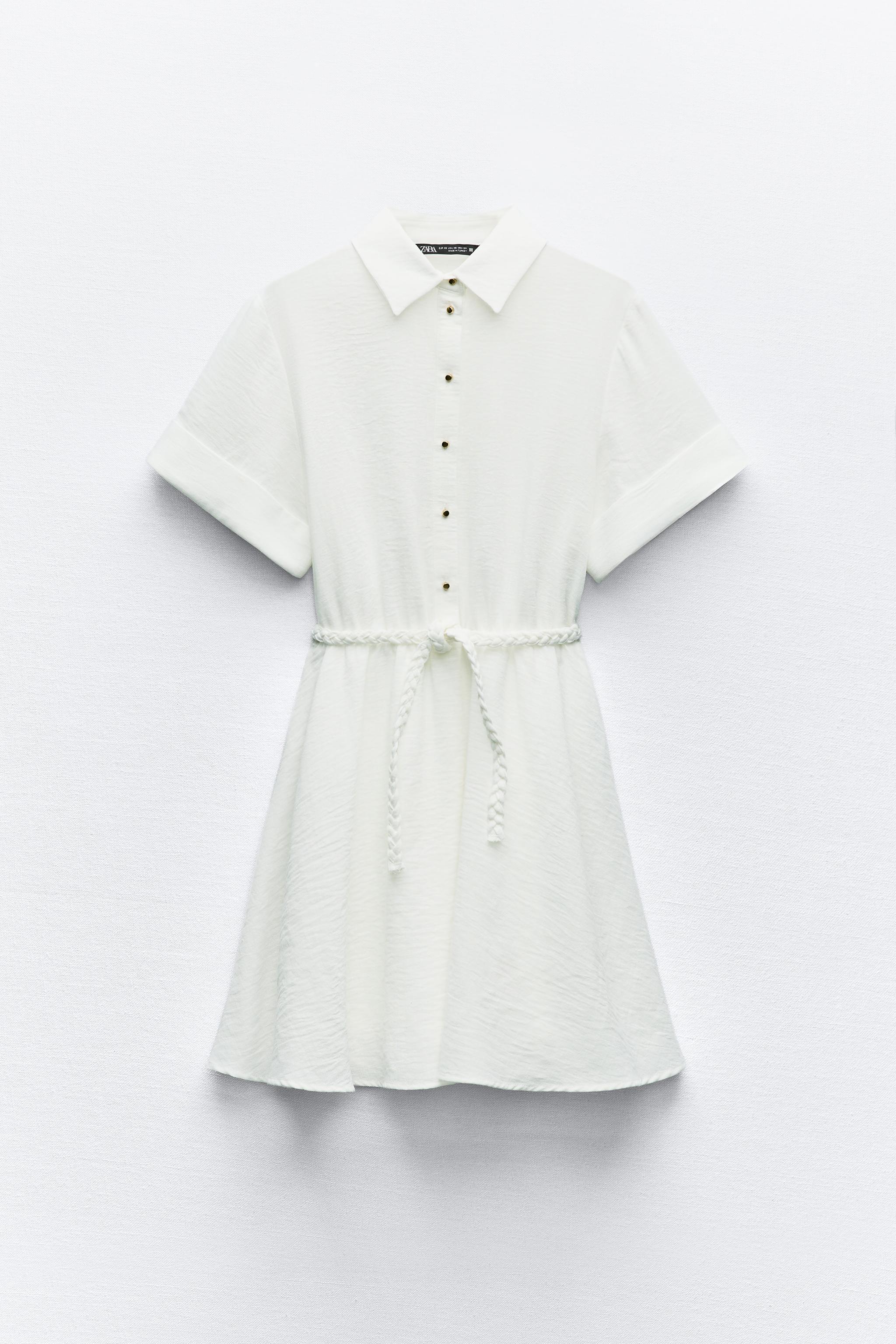 WOVEN BELT SHIRTDRESS Product Image