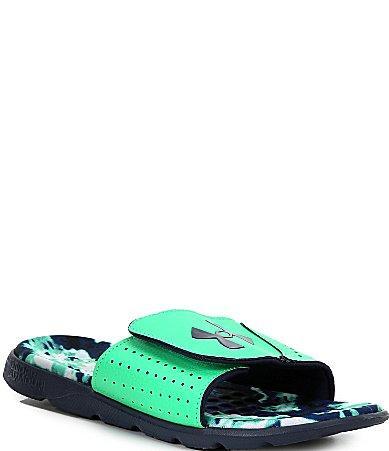 Mens UA Ignite Pro Graphic Footbed Slides Product Image