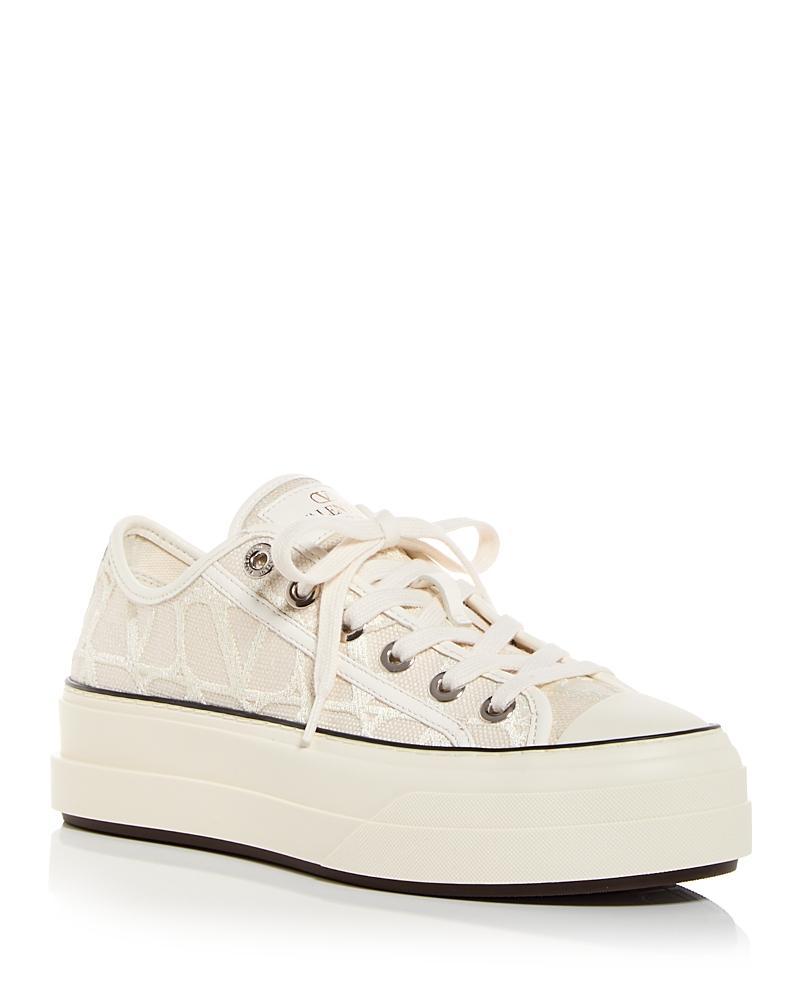 Valentino Garavani VLOGO Toile Platform Sneaker Product Image