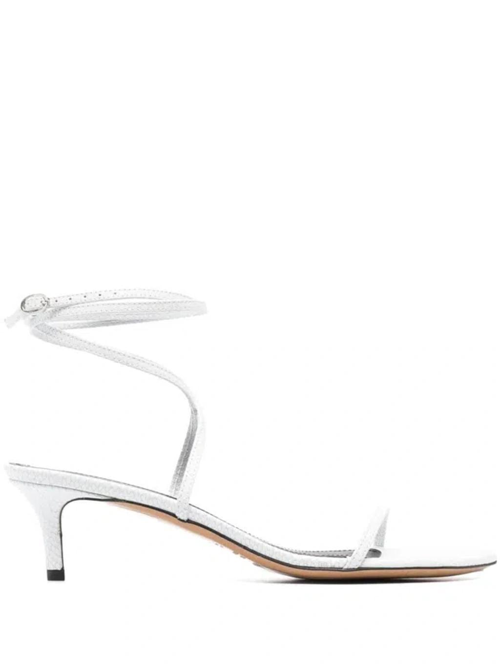 ISABEL MARANT Ankle-strap 60mm Sandals In White Product Image