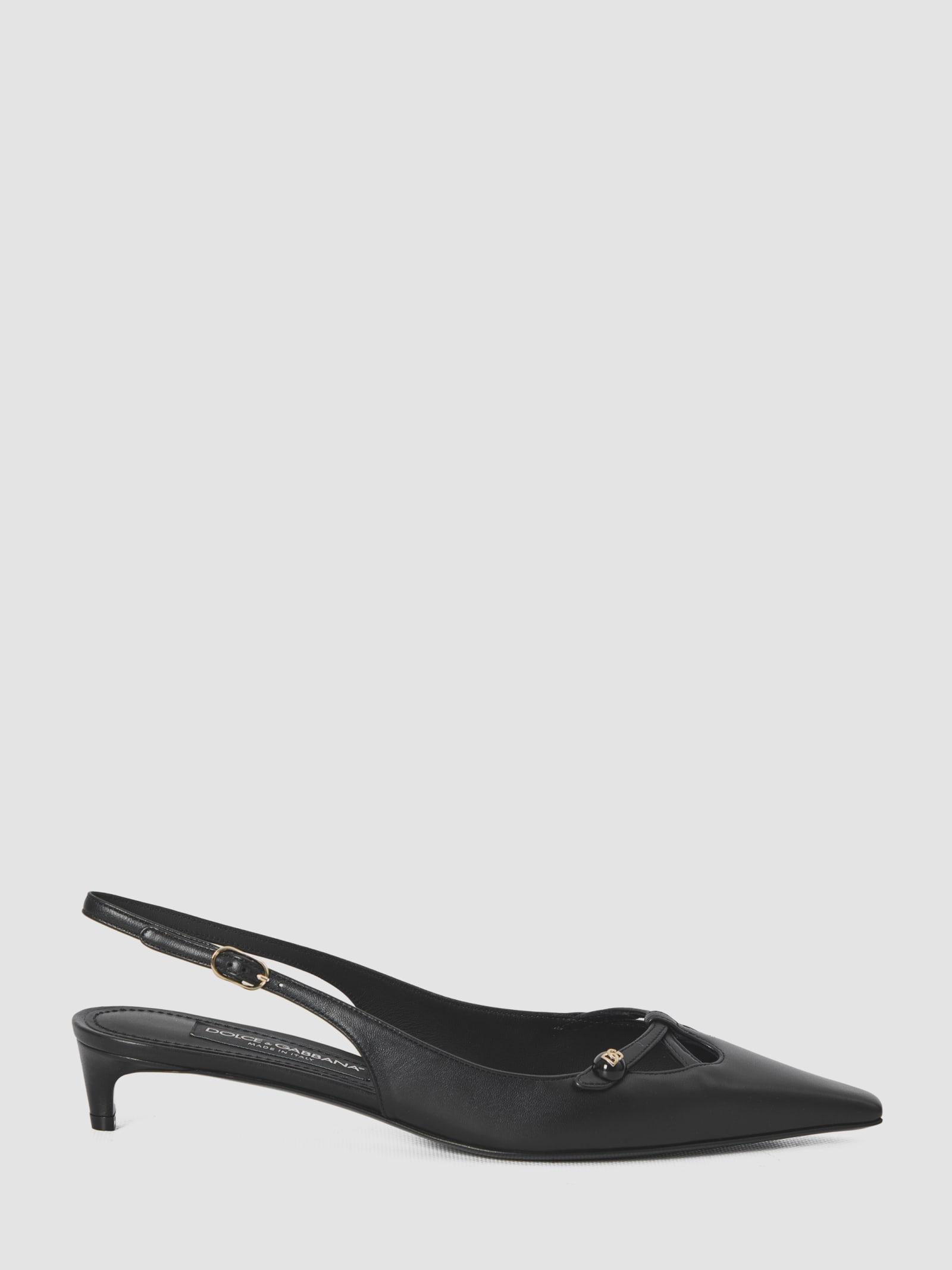 DOLCE & GABBANA Slingback In Black Product Image