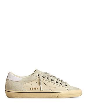 Golden Goose Mens Super-Star Lace Up Sneakers Product Image