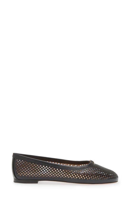 CHLOÉ Marcie Leather Ballerina Flats In Black Product Image