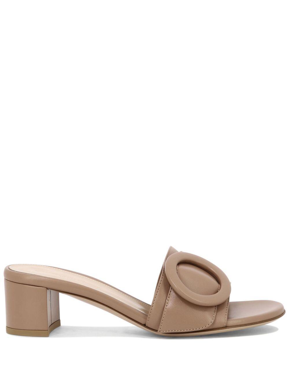 GIANVITO ROSSI Venezia Sandals Beige Product Image