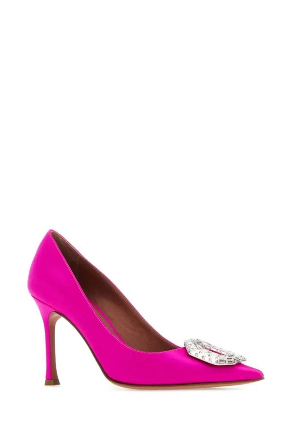 Camelia Satin Pumps In Pink Product Image