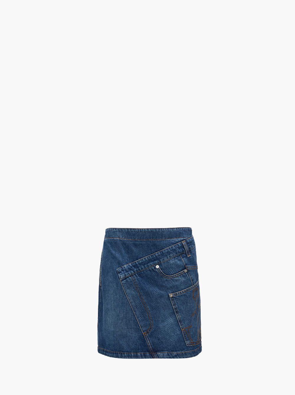 DENIM MINI SKIRT in blue | JW Anderson US  Product Image