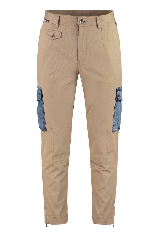 Pocket Detailed Straight Leg Trousers In Beige Product Image