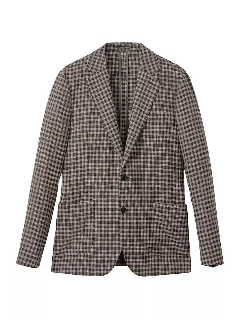 Nano Wool Grid Blazer Product Image