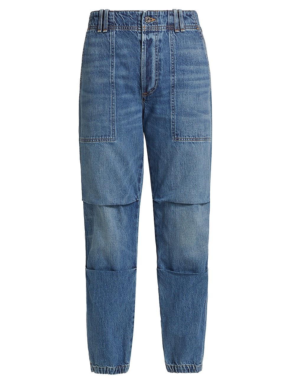 Womens Agni Utility-Style Cargo Jeans product image