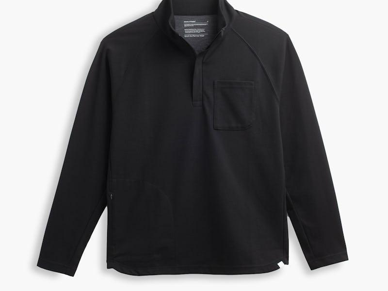 Black Men's Fusion Double-Knit 1/4 Zip Product Image