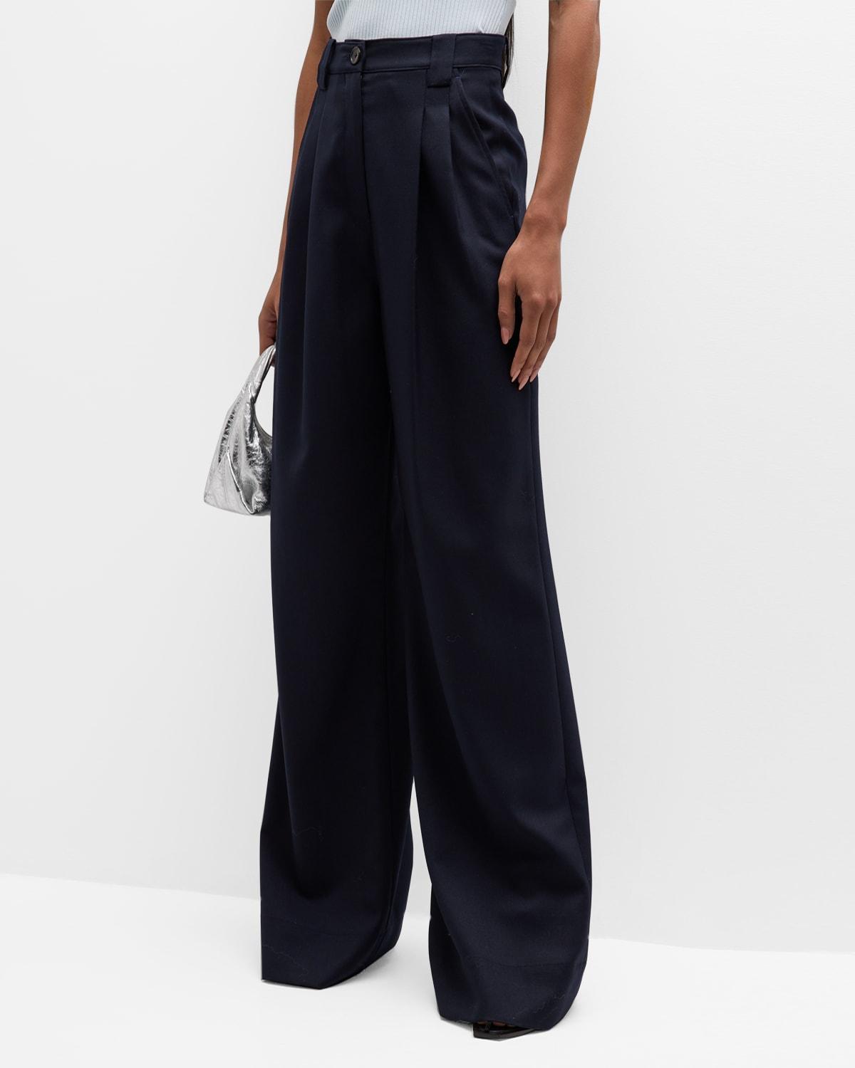 Tommy Pleated Wide-Leg Pants Product Image