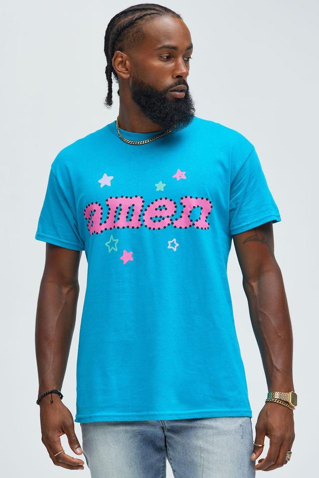 Amen Short Sleeve Tee - Aqua Product Image