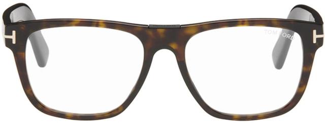 Brown Square Glasses In 052 Classic Dark Hav Product Image