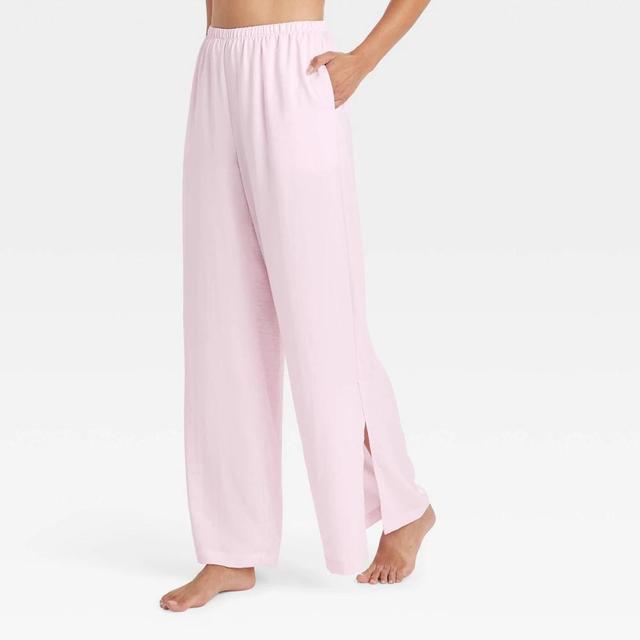 Womens Satin Pajama Pants - Auden L Product Image