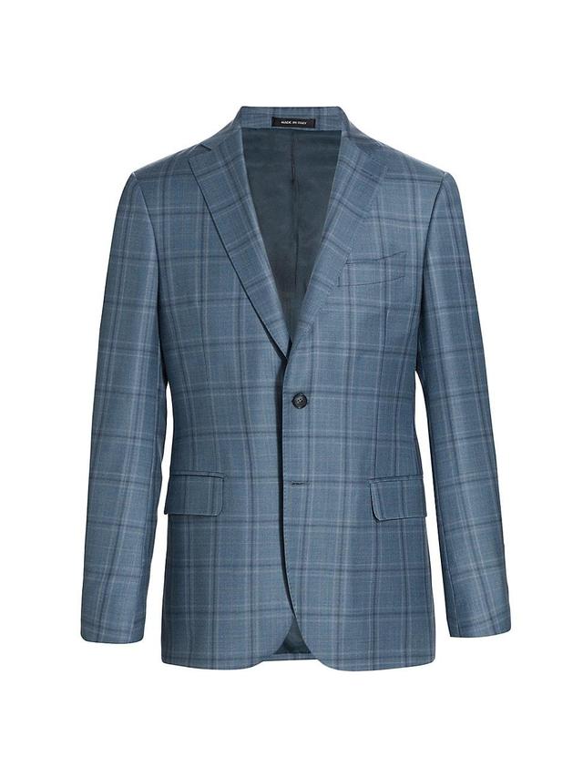 Mens COLLECTION Tonal Plaid Wool Sportcoat Product Image