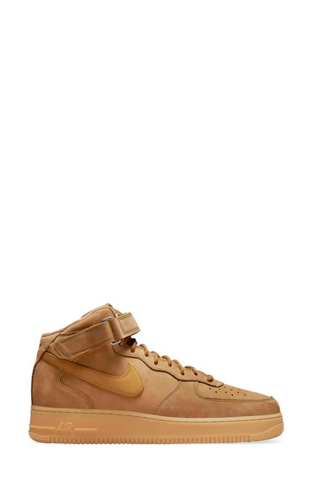 Air Force 1 Mid '07 "flax" Sneakers In Brown Product Image