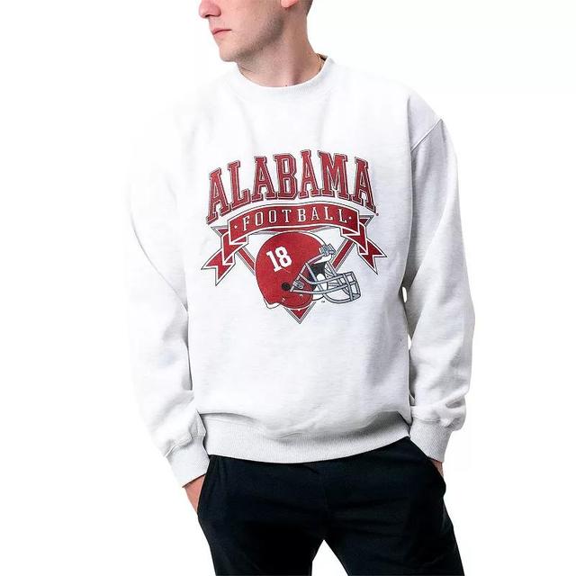 Womens Established & Co. Ash Alabama Crimson Tide Logo Pullover Sweatshirt Product Image