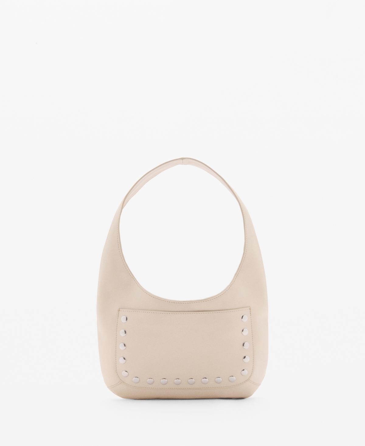 MANGO - Stud leather bag - One size - Women Product Image