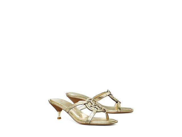 Tory Burch Geo Bombe Miller Low Heel Sandal 55 mm (Spark Gold) Women's Shoes Product Image