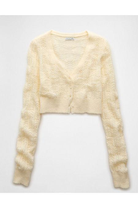 AE Wispy-Knit Cropped Cardigan Women's Product Image