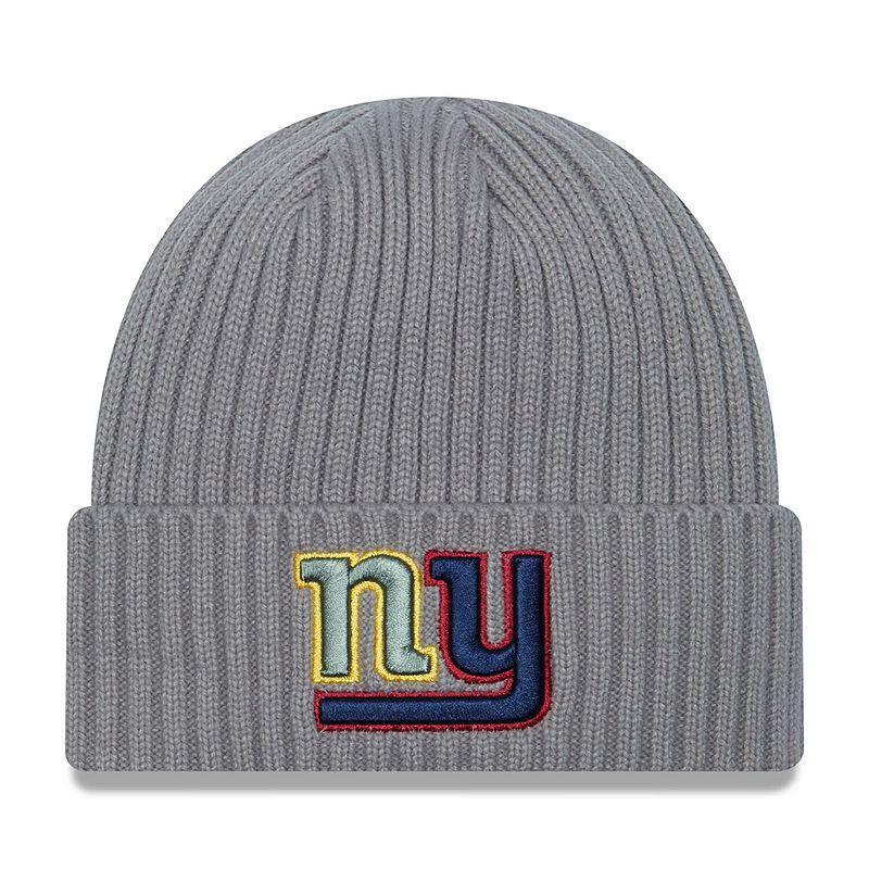 Mens New Era  Gray New York Giants Color Pack Multi Cuffed Knit Hat Product Image