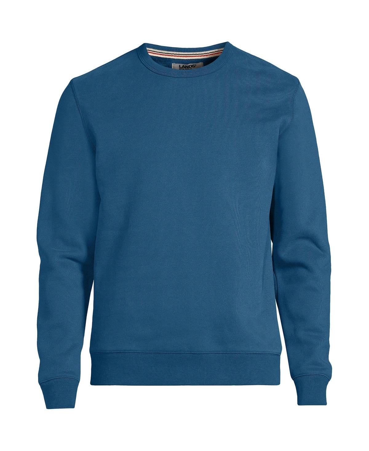 Mens Lands End Serious Sweats Crewneck Sweatshirt Gray Grey Product Image