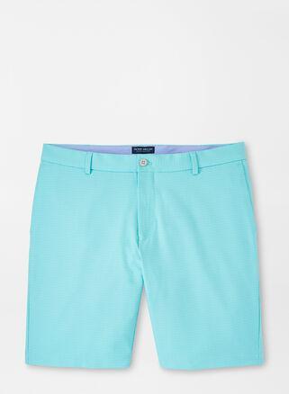 Peter Millar Mens Surge Geo Performance Short | Color: Turquoise | Size: 42 Product Image