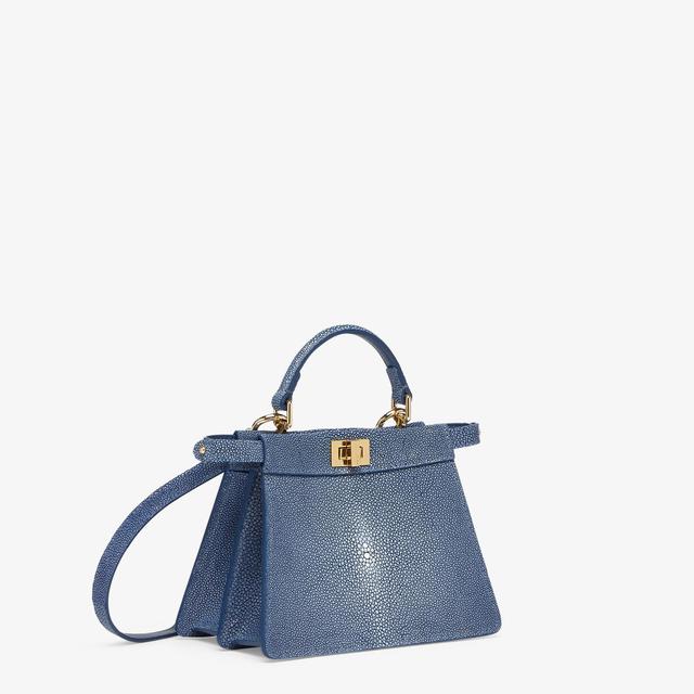 Peekaboo ISeeU PetiteBlue stingray leather bag Product Image