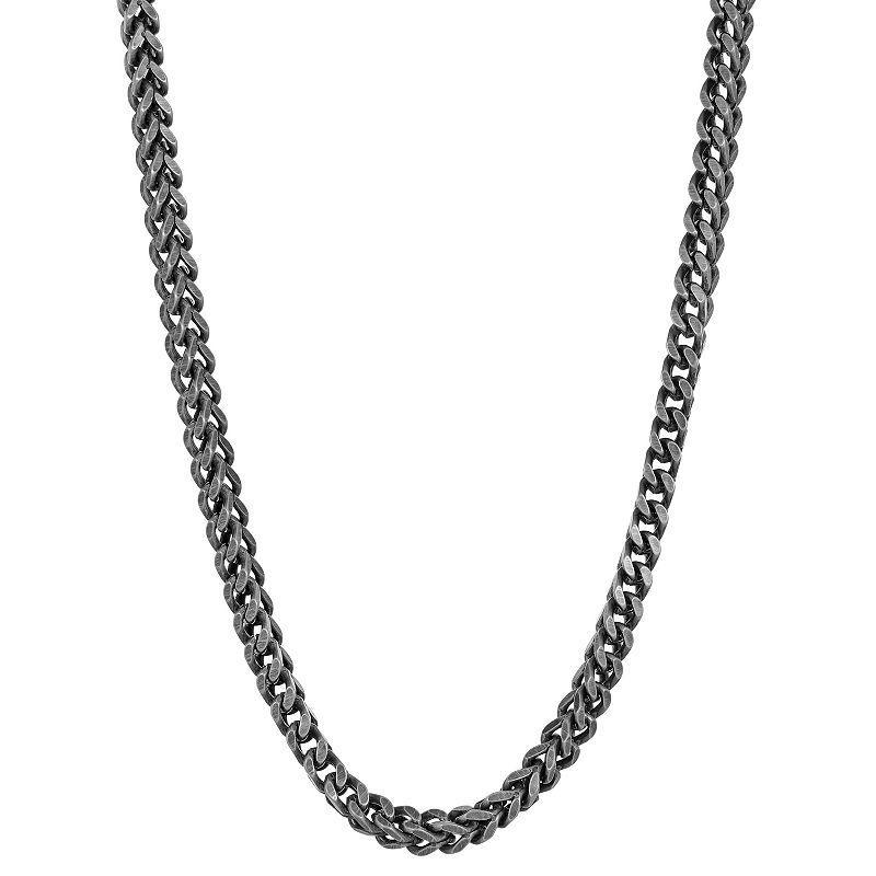 Mens LYNX Stainless Steel Franco Chain Necklace Product Image