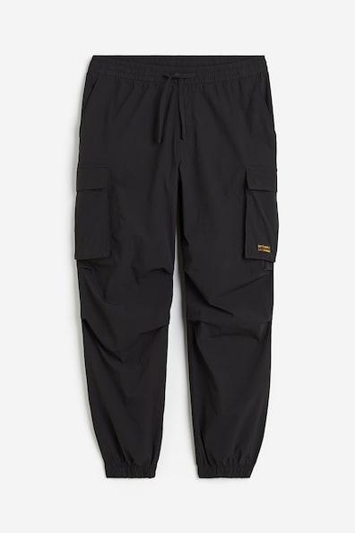 Relaxed Fit Nylon Cargo Joggers Product Image