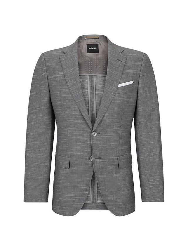 Mens Slim-Fit Jacket in Wool Blend Product Image