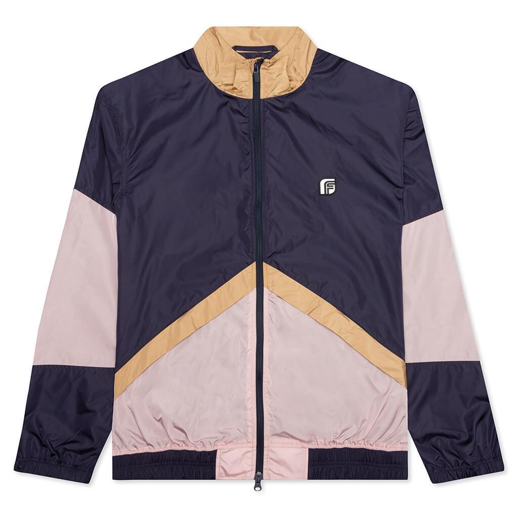 Track Jacket - Tan/Rose/Deep Purple Male Product Image