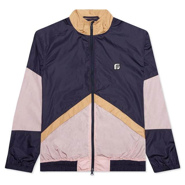 Track Jacket - Tan/Rose/Deep Purple Male Product Image