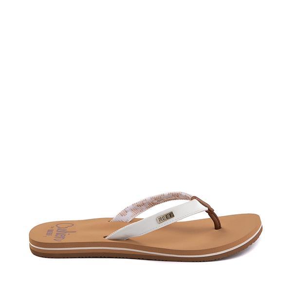 Reef Womens Cushion Sand Flip Flops -BLACK Product Image