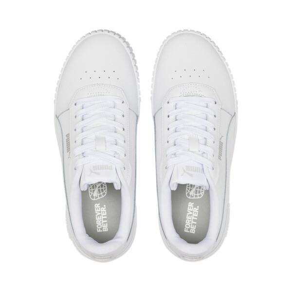 PUMA Carina 2.0 Women's Sneakers in White/Silver Product Image