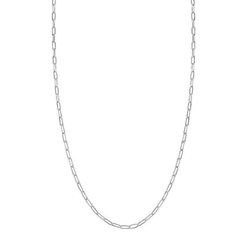 PRIMROSE Sterling Silver Oval Link Chain Necklace, Womens Product Image