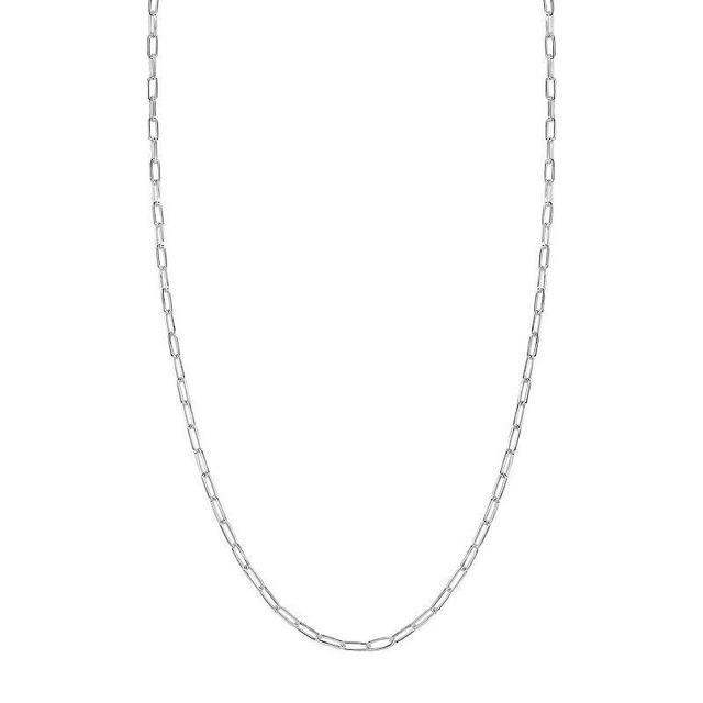 PRIMROSE Sterling Silver Oval Link Chain Necklace, Womens Product Image