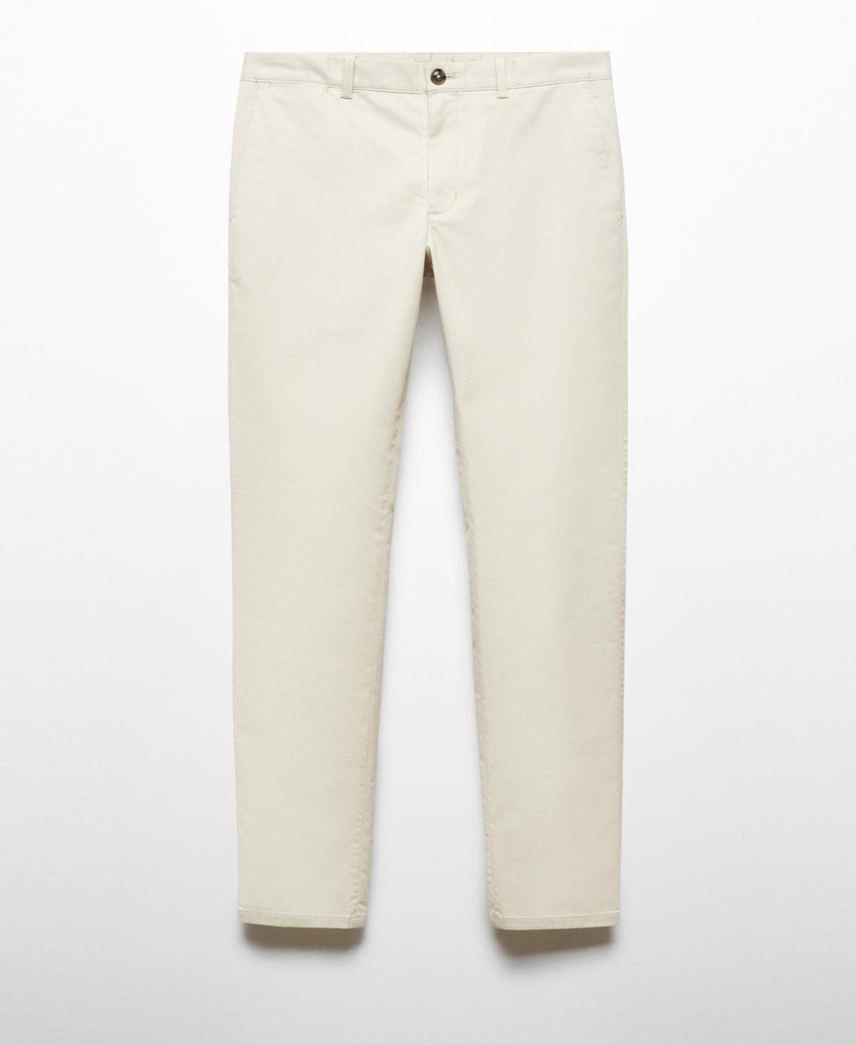 MANGO MAN - Slim fit serge chino trousers light/pastel greyMen Product Image