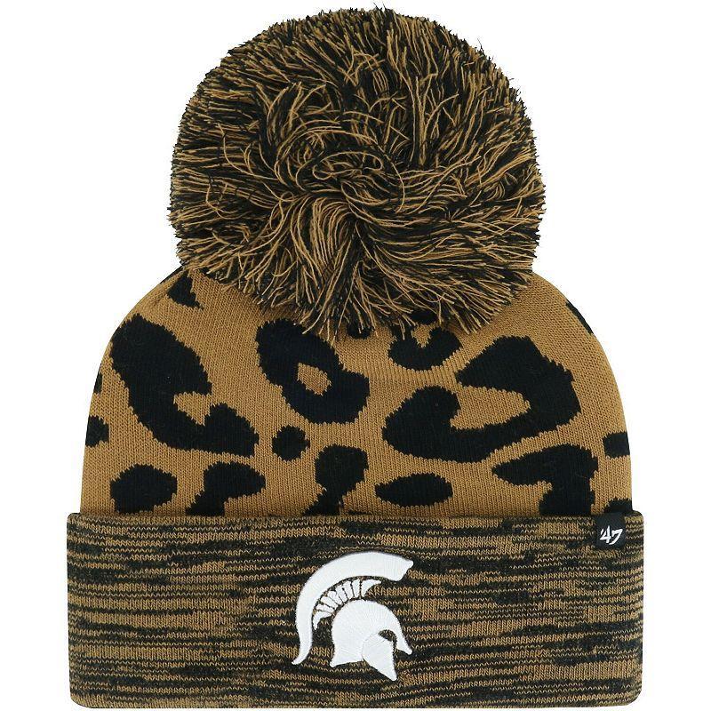 Womens 47 Michigan State Spartans Rosette Cuffed Knit Hat with Pom Product Image