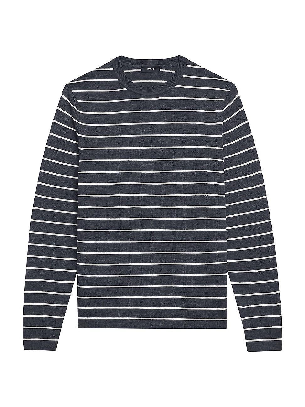 Mens Striped Wool Sweater Product Image