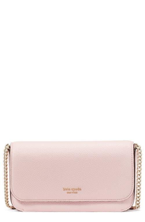 kate spade new york Ava Pebbled Leather Flap Chain Wallet Product Image