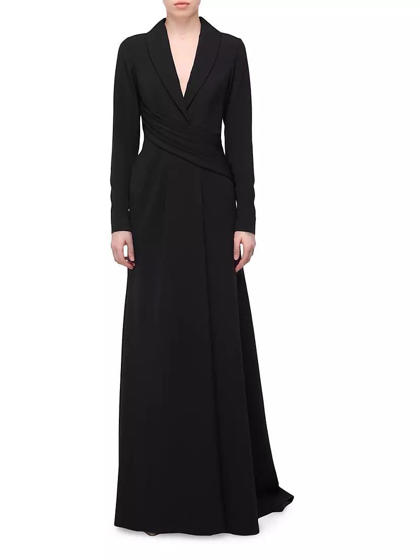 Draped Tuxedo Dress Product Image