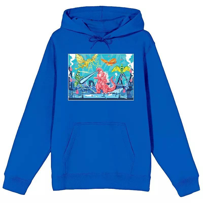 Mens Godzilla Classic Pop Art Graphic Hoodie Product Image