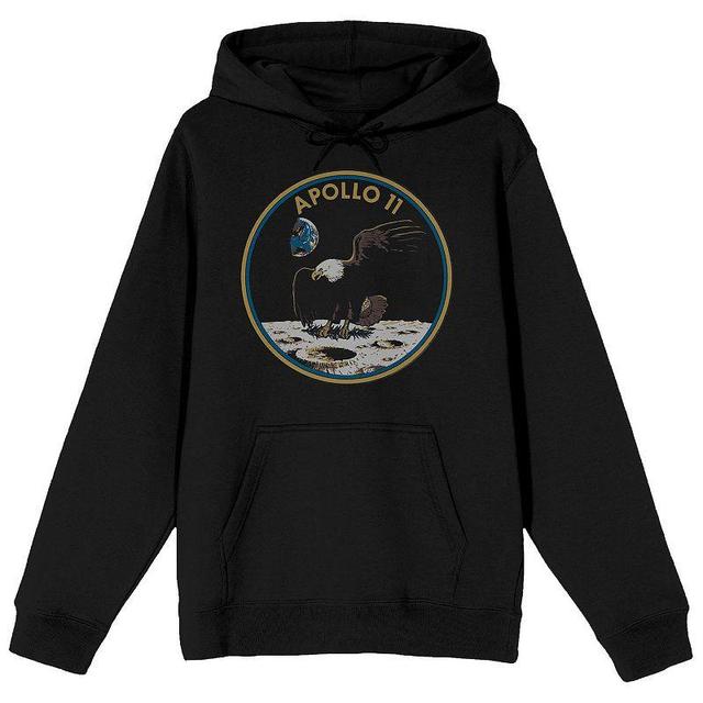 Mens NASA Apollo 11 Eagle Graphic Hoodie Black Product Image