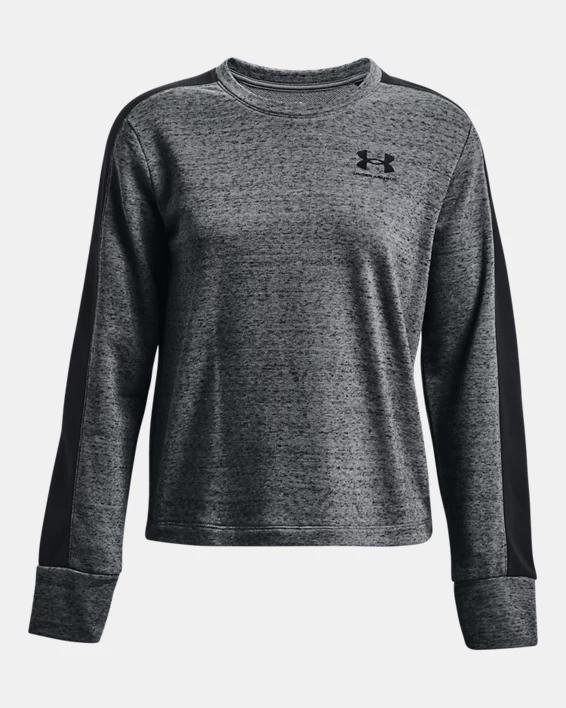 Women's UA Rival Terry Colorblock Crew Product Image