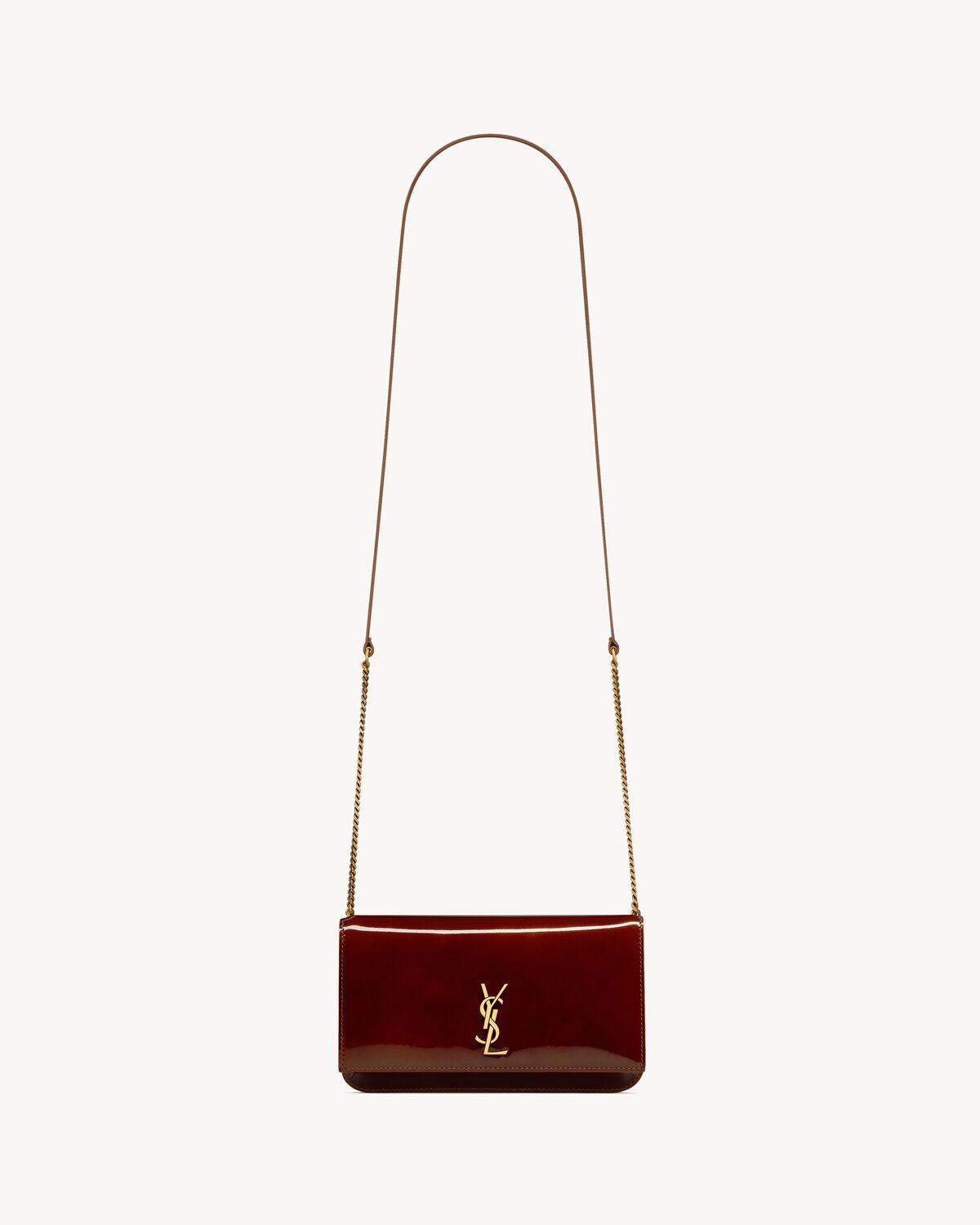 CASSANDRE phone holder in smooth leather | Saint Laurent | YSL.com Product Image