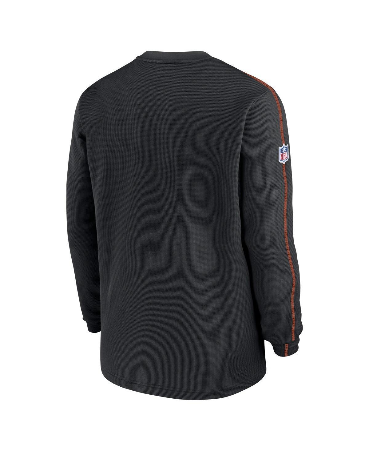 NIKE Men's Black Cincinnati Bengals 2024 Sideline Coaches Long Sleeve Top In Black,orange Product Image