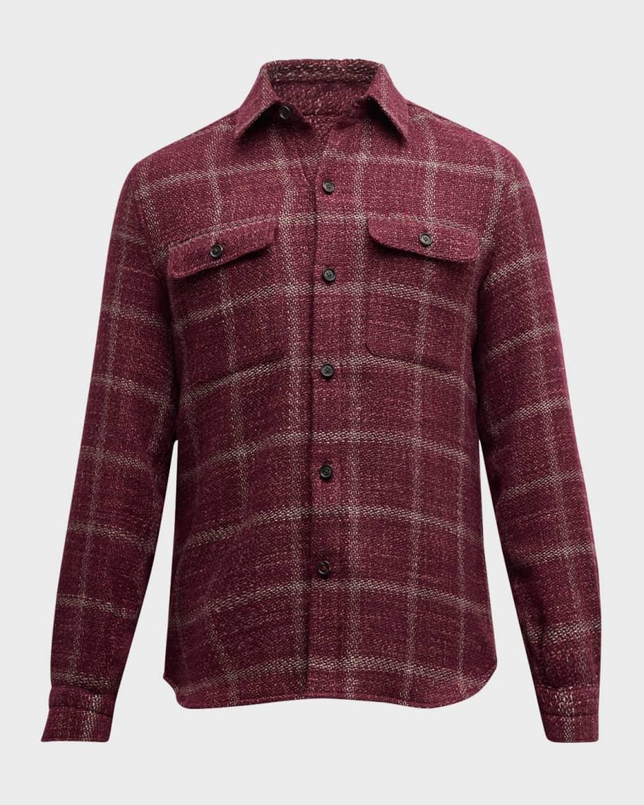 Men's Windowpane Overshirt Product Image